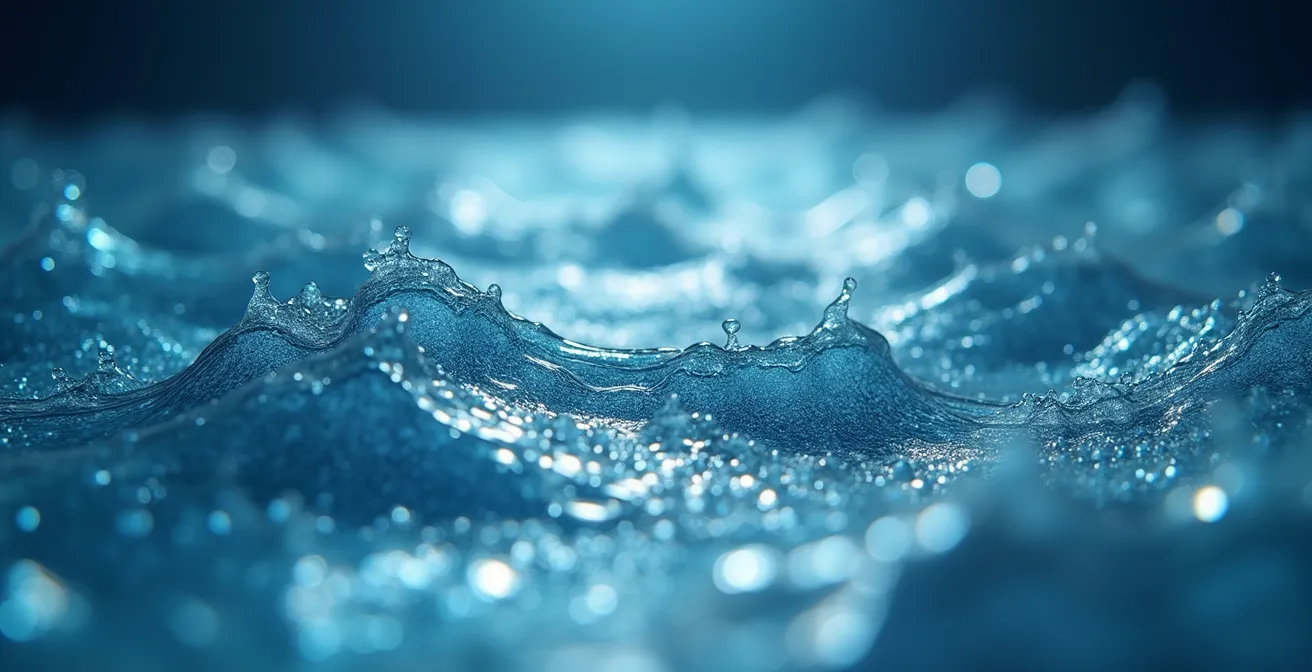 Représentation de l'inertie thermique des océans stockant la chaleur